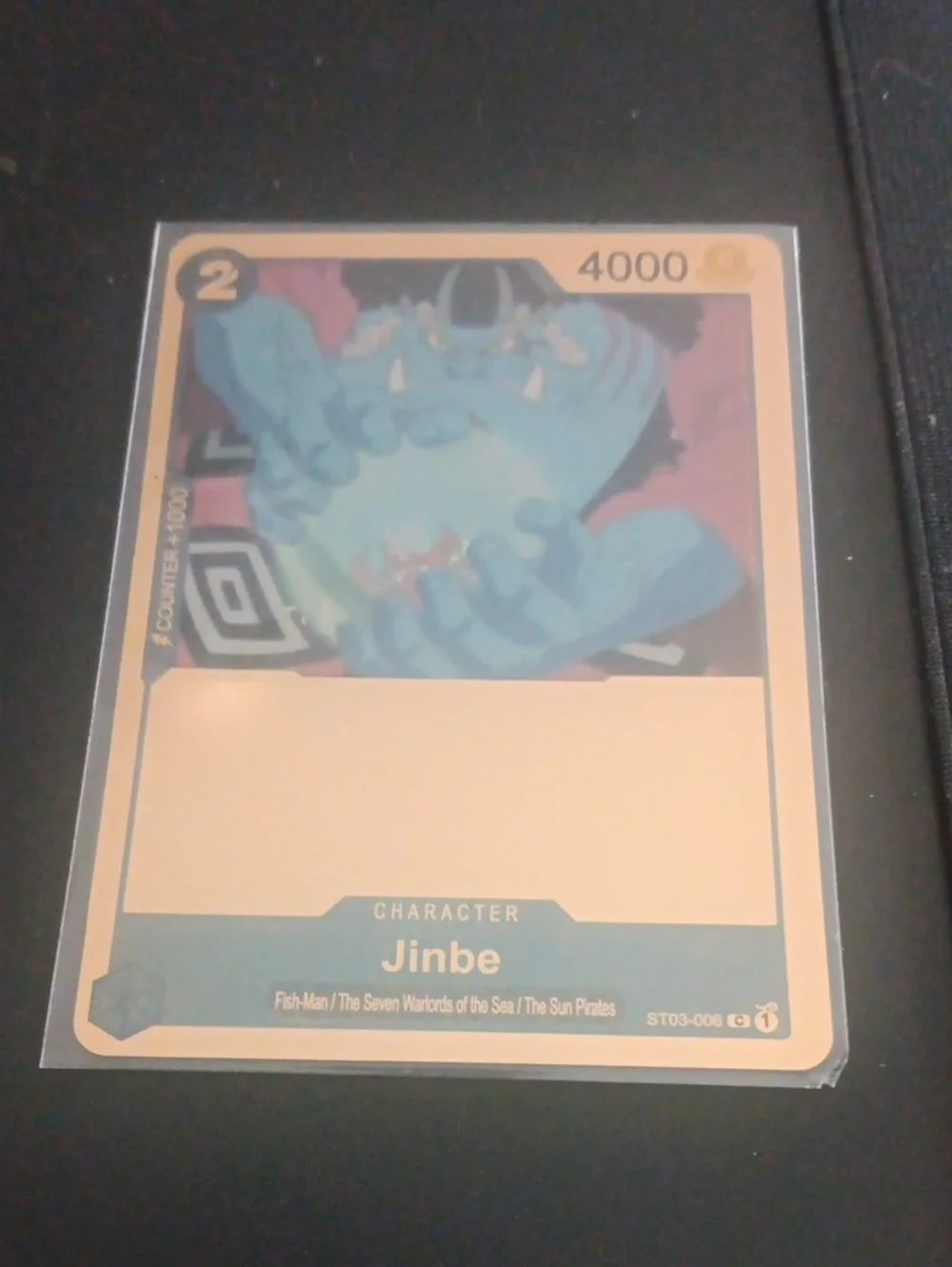 Pokemon Jinbe Character Card - Blue and Yellow